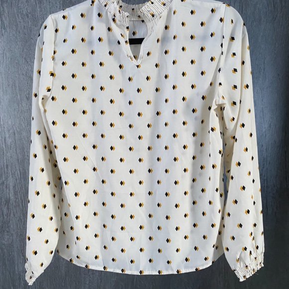 VERO MODA Women's Vmsine L/S Smock Top Blouse - Picture 3 of 8